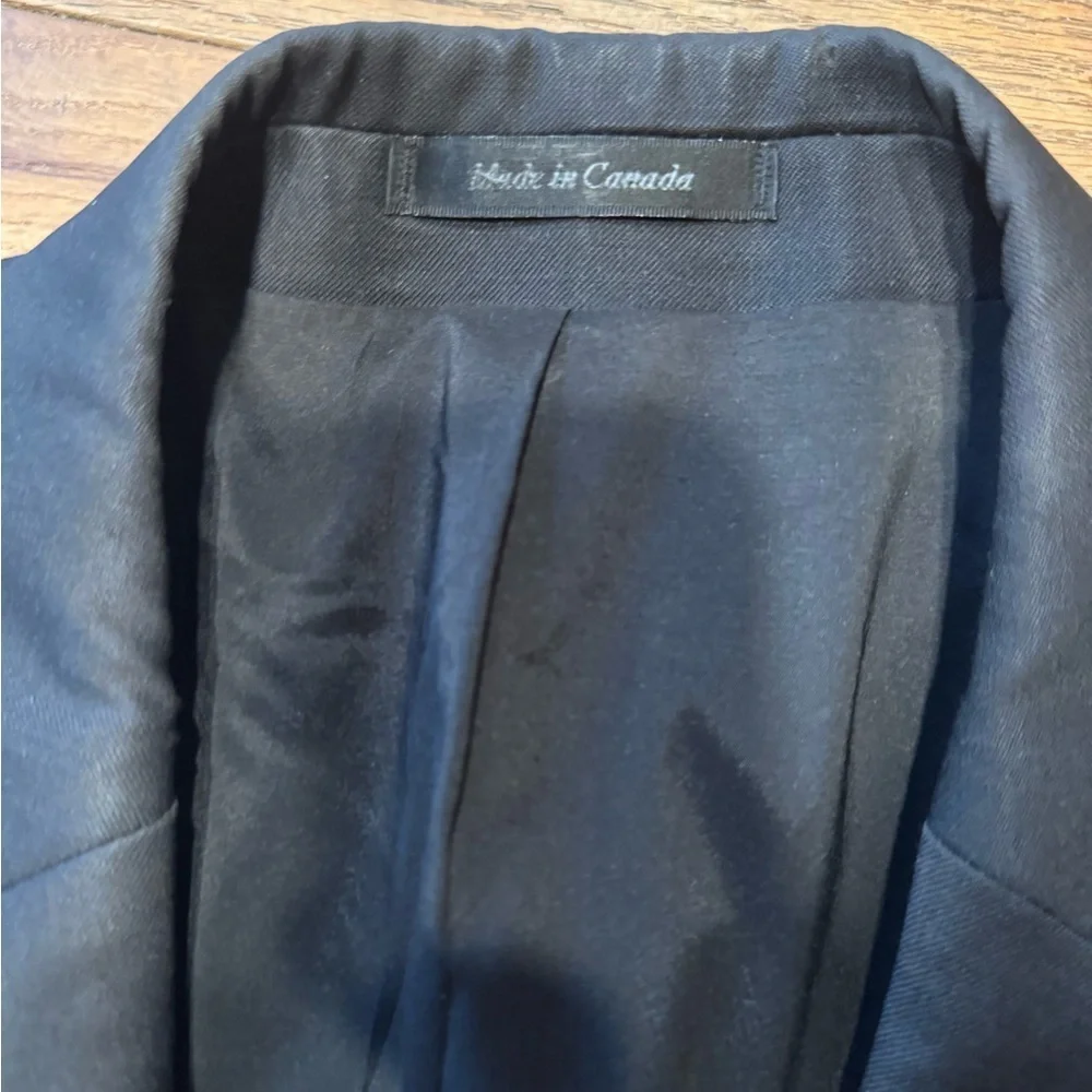 Ralph Lauren Lauren Men’s Store Black Wool Sport Coat Blazer 42L Made in Canada